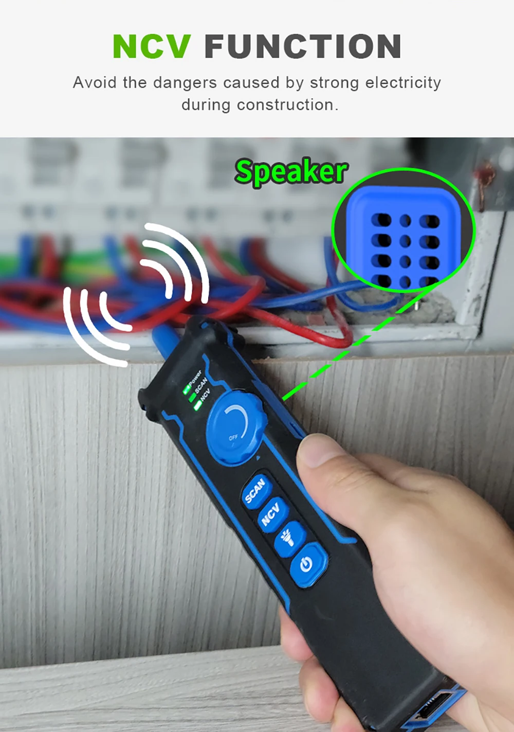 NF-8508 Kabeltester Tracker Länge messen Wiremap LCD PoE-Test VFL & OPM CAT5 CAT6 RJ45 Tester Kabellocator Inspektionswerkzeuge – Detail 11