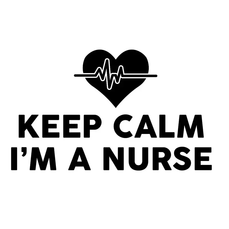 

Car Sticker Ideas Keep Calm, I Am A Nurse Car Decoration Decal Creative Sunscreen Waterproof PVC, 16cm*9cm