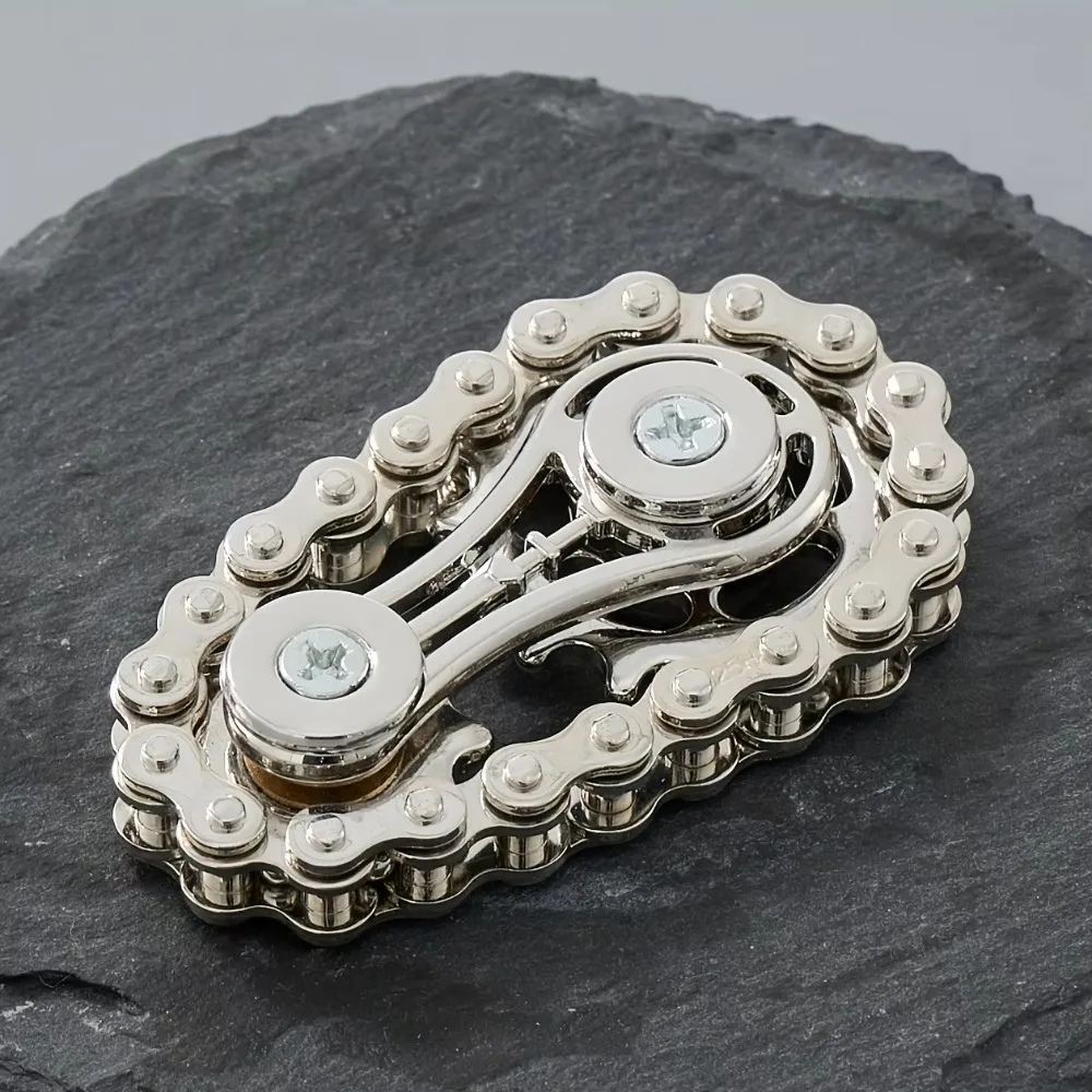 EDC Spinner Sprocket Fidget Spinner Metal Bike Chain Stress Relief Flywheel Fingertip Gyro Durable Novelty Chains Fidget Spinner