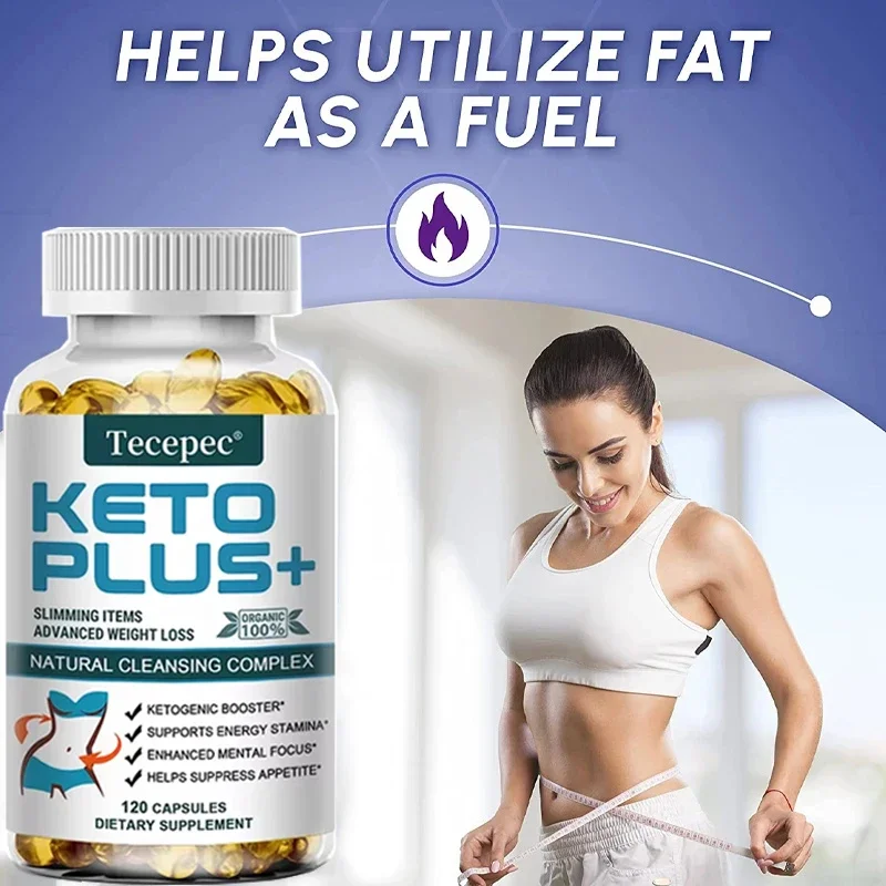 Keto Fat Burner - Fat Burner That Helps with Weight Management, Improves Energy, Endurance, Mental Focus, and Metabolism