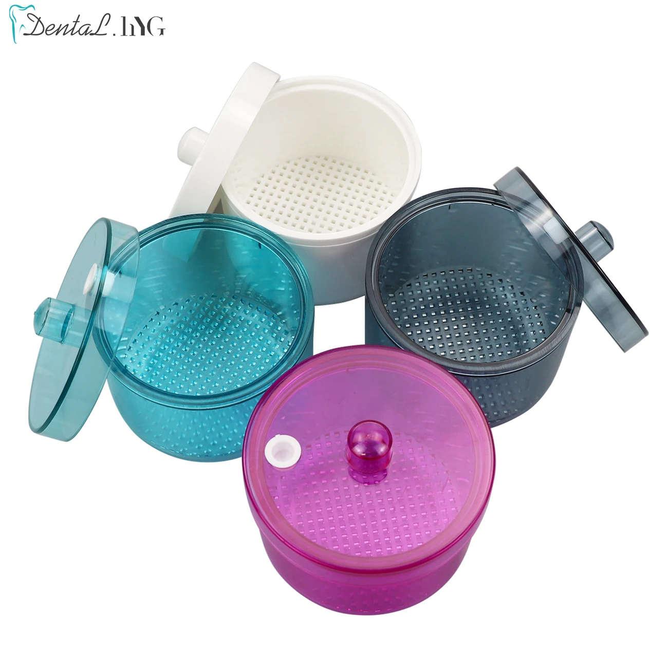 1pc Dental Disinfection Box Dental Burs Sterilizing Box Heat-Resistant Disinfection Case Dental Storage Supplies