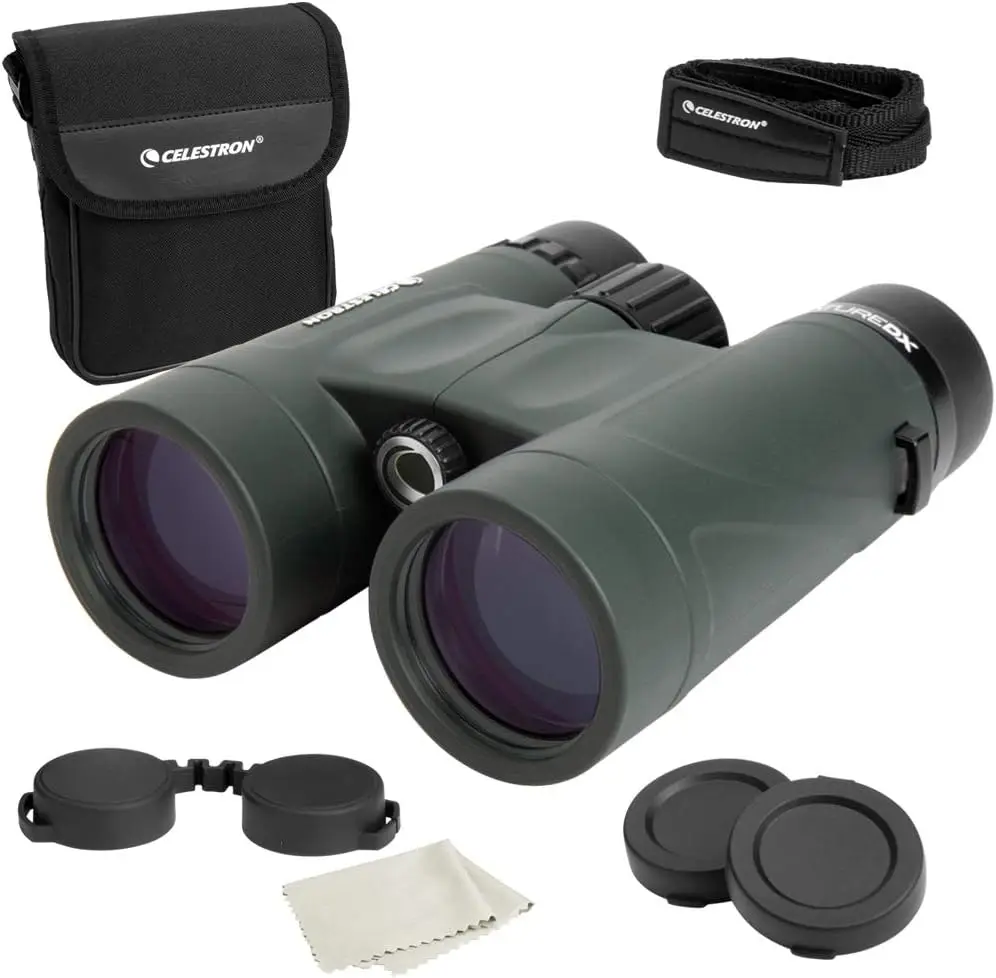 

Celestron Nature DX 8x42/10x42 Outdoor And Birding Binocular Fully Multi-Coated with BaK-4 Prisms Long Range Fog & Waterproof