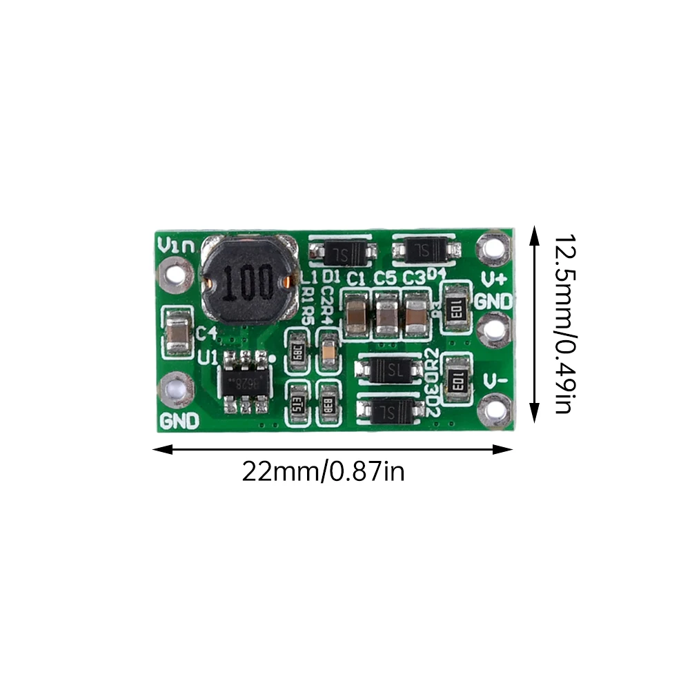 DC Boost Module Single DC to Dual DC Power Module DC 3-15V to ±12V ±5V Regulated Power Supply Board Voltage Converter