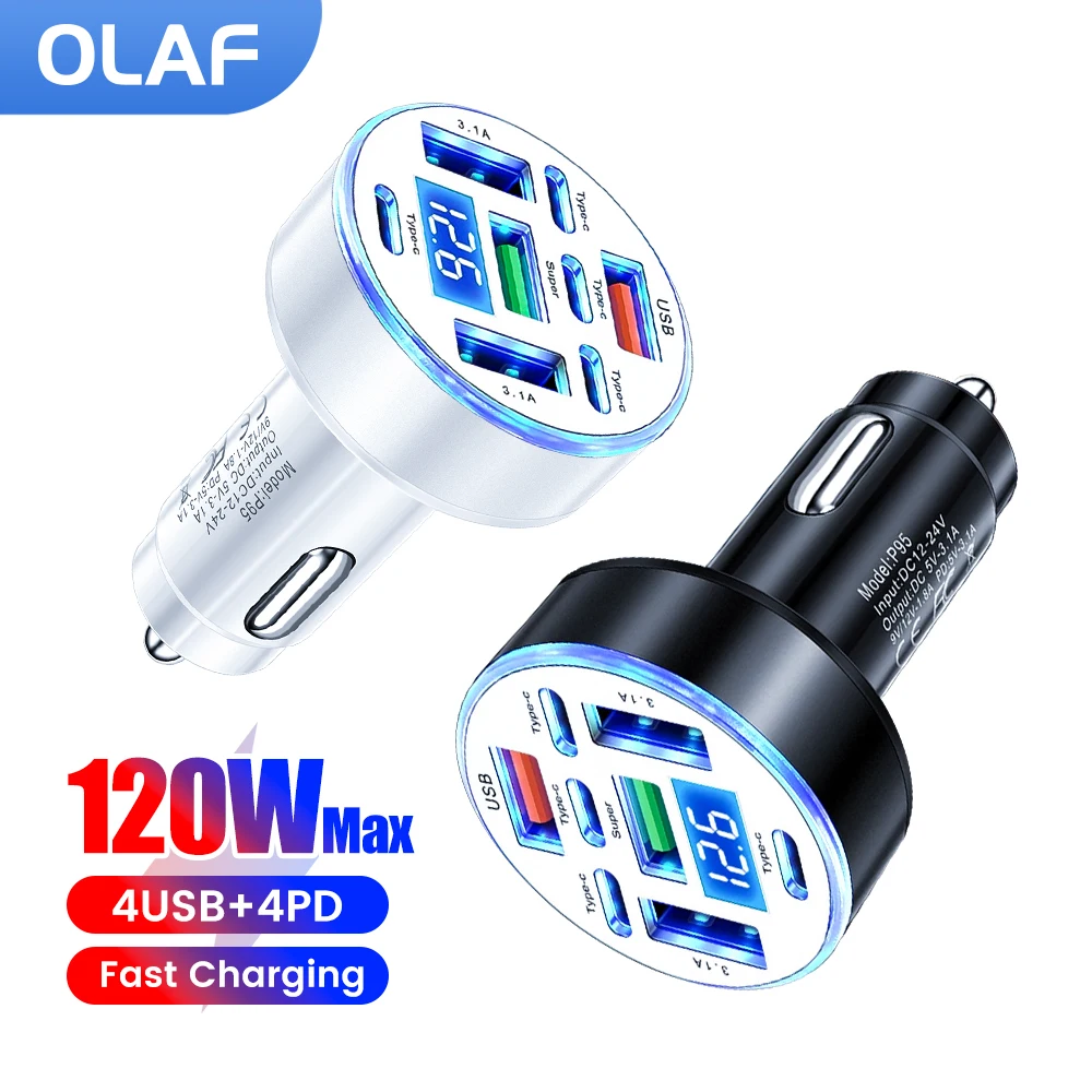 8-Port 120W Car Cha…