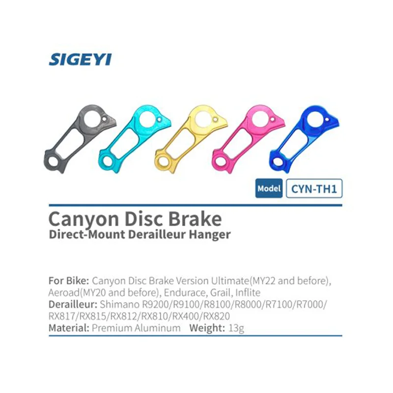 Sigeyi Road Bike Frame Rear Derailleur Direct Mount Hanger CYN-TH1 compatible for Canyon Ultimate, Aeroad,Endurance, Grail, Inf