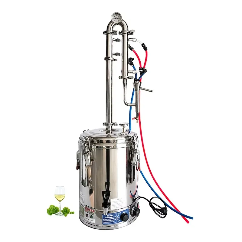 g333L Household Electric Still Stainless Steel Hollow Tower Column Brewing Equipment  Production Equipment Spirit Distill