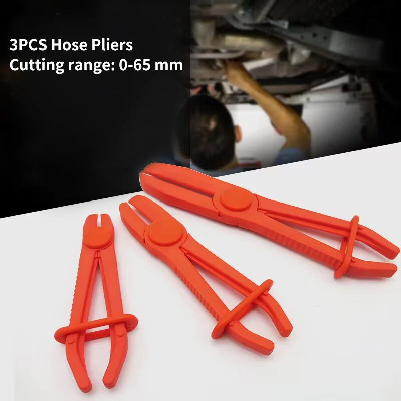 3pcs/set Plastic Pliers Automotive Fuel Line Clamp Sealing Brake Fuel Line Cutting Clamp Automotive Water Hose Repair Hand Tools