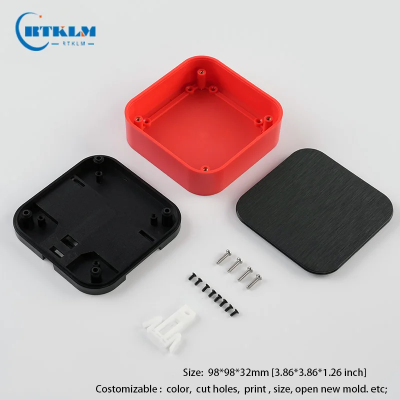 Housing for electronics abs plastic junction box diy instrument case plastic project box 98*98*32mm