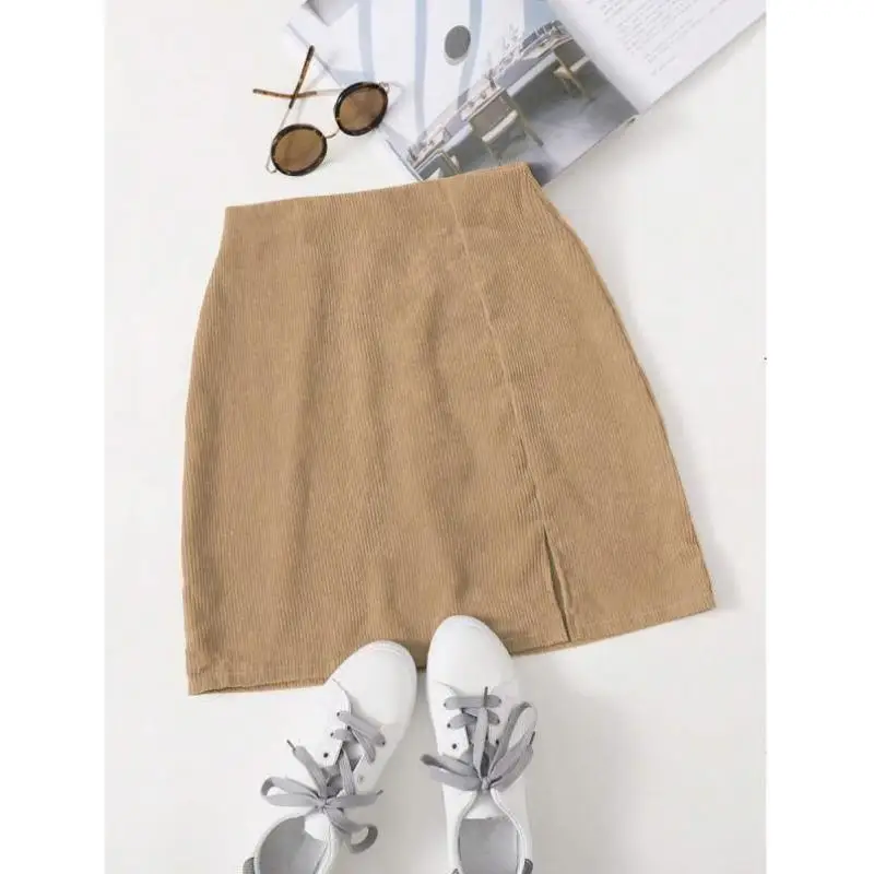 

Cross-Border New Sle Bots Split Ba Zipper f Skirt Men's ort Pants Vintage Sle Ciwalk Nine-Piece Pants Polyester