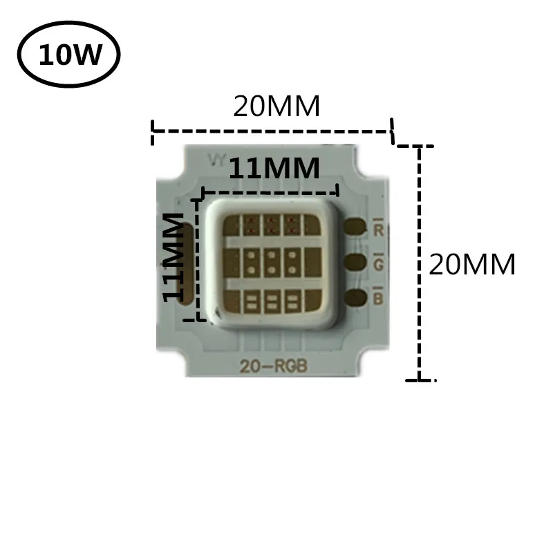 Led RGB Chip High Power COB Lamp 10W 20W 30W 50W 100W 35mli Chip Beads RGB Driver Blubs Epistar For DIY Spotlight Flood Light