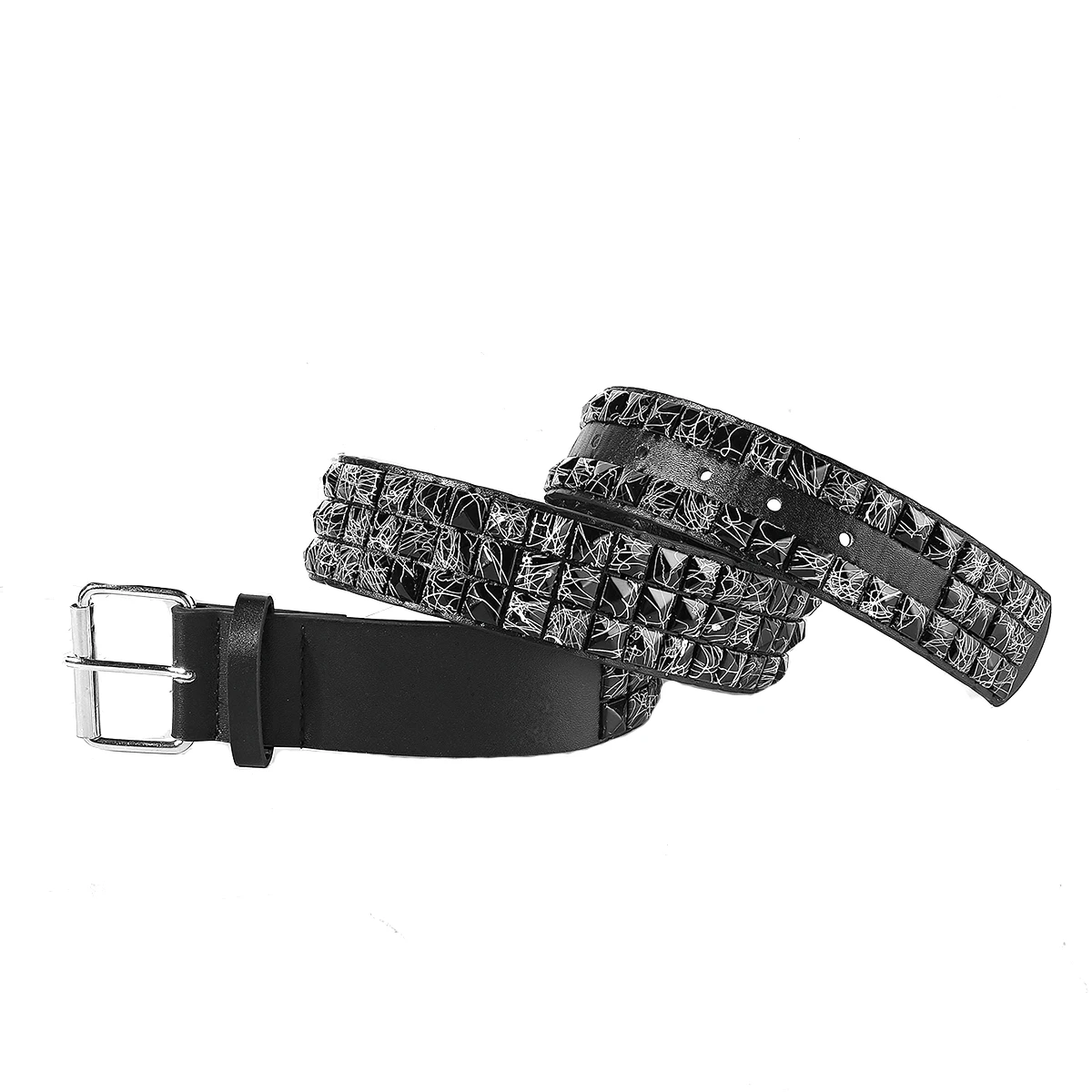 

Fashion Classic Pyramid Studded Punk Belts for Men