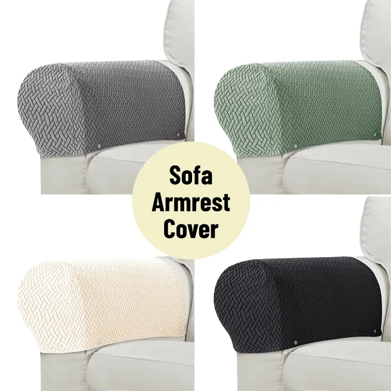 2 teile/satz Jacquard Sofa Sessel Abdeckungen Anti-schmutzig Abnehmbare Armlehne Stuhl Schonbezüge Elastische Hause Sofa Arm Schutz Abdeckung