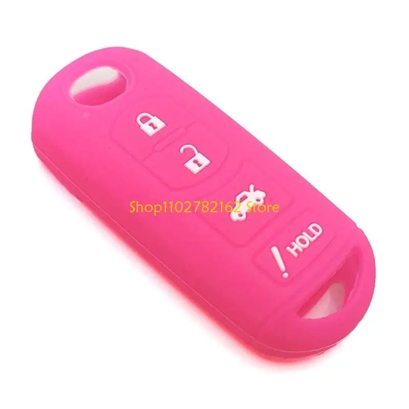 

547B Silicone Car Remote Keys Cover Case for Soft Rubber Skin 4 Button For 2 3 6 Demio Atenza Axela CX5 CX-3 CX7 CX-9