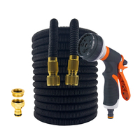 Courtyard Irrigation Tool High Pressure Car Wash Clean Water Gun Flexible Garden Hose Extensible Magic Water Pipe 25FT-100FT