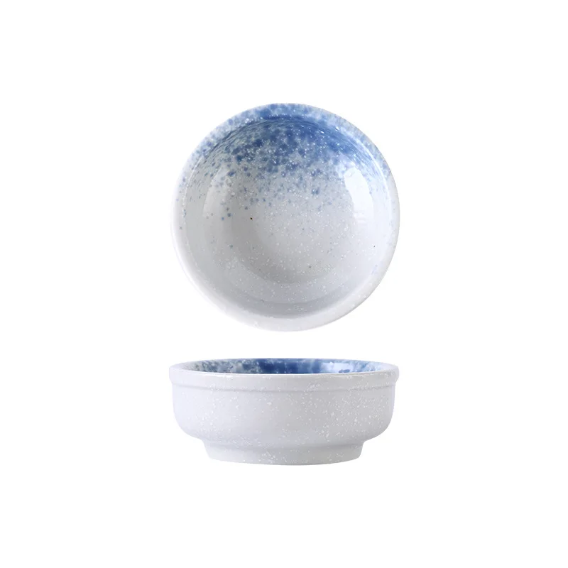 2pcs dishes for household round seasoning dishes dipped in soy sauce vinegar dishes for restaurant side dishes and snacks