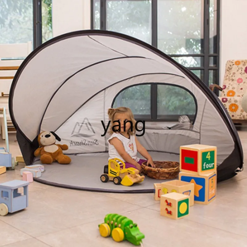 Yjq Corner Toy House Beach Sun Protection Windproof Leeward Tent Automatic Foldable and Portable Park