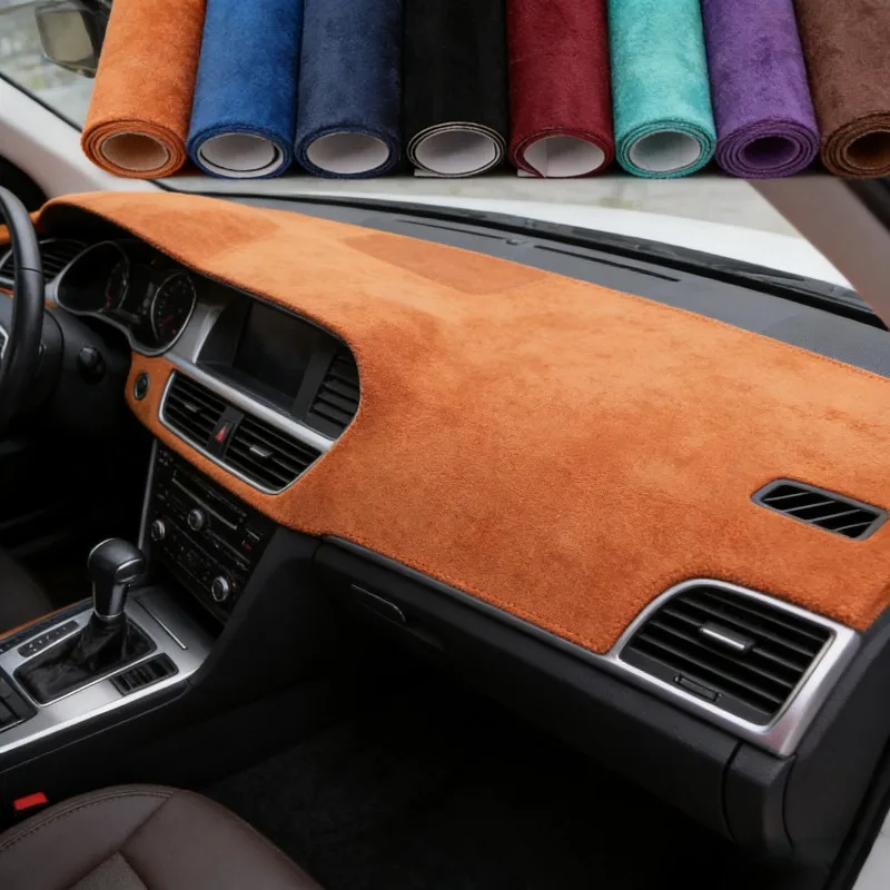 

Multi Color Soft Suede Sticker High Quality Self Adhesive Suede Fabric for Sofa Car Seat Instrument Panel AB Column Renovation
