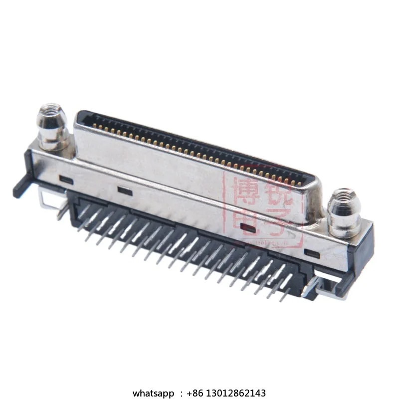 

Connector V68 female seat 90 degree solder plate, small 68P socket