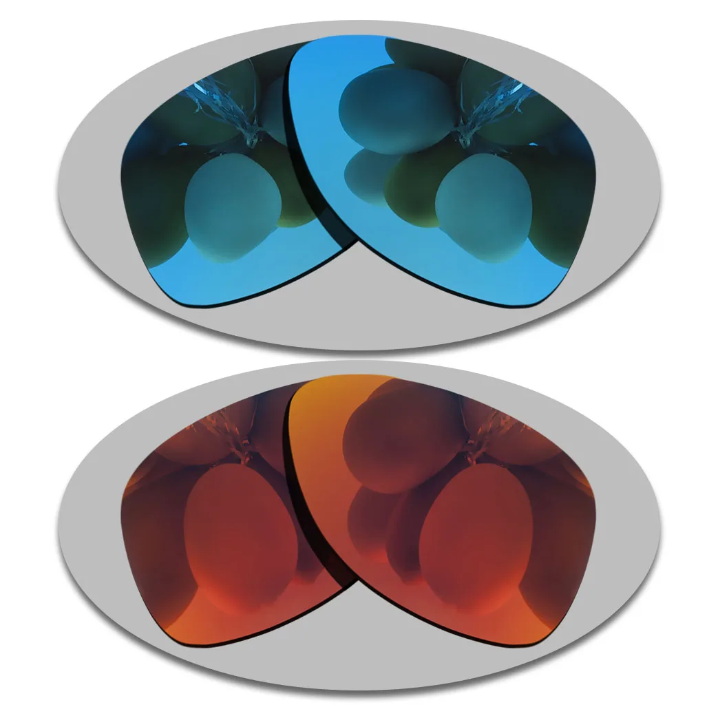 

Sky Blue&Fire Red Lenses Replacement For-Oakley Dispatch 2 Polarized Sunglasses