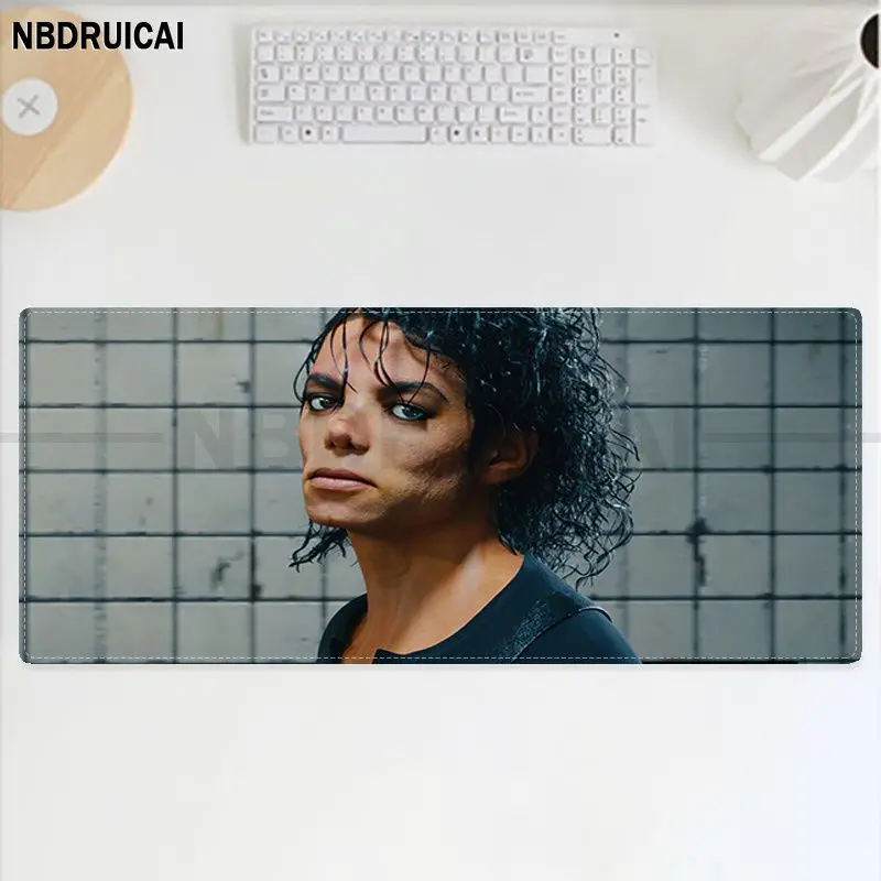 NBDRUICAI Michael Jackson śmieszne gumowe komputer stancjonarny podkładka pod mysz gamingową rozmiar dla klawiatury mata prezent dla chłopaka