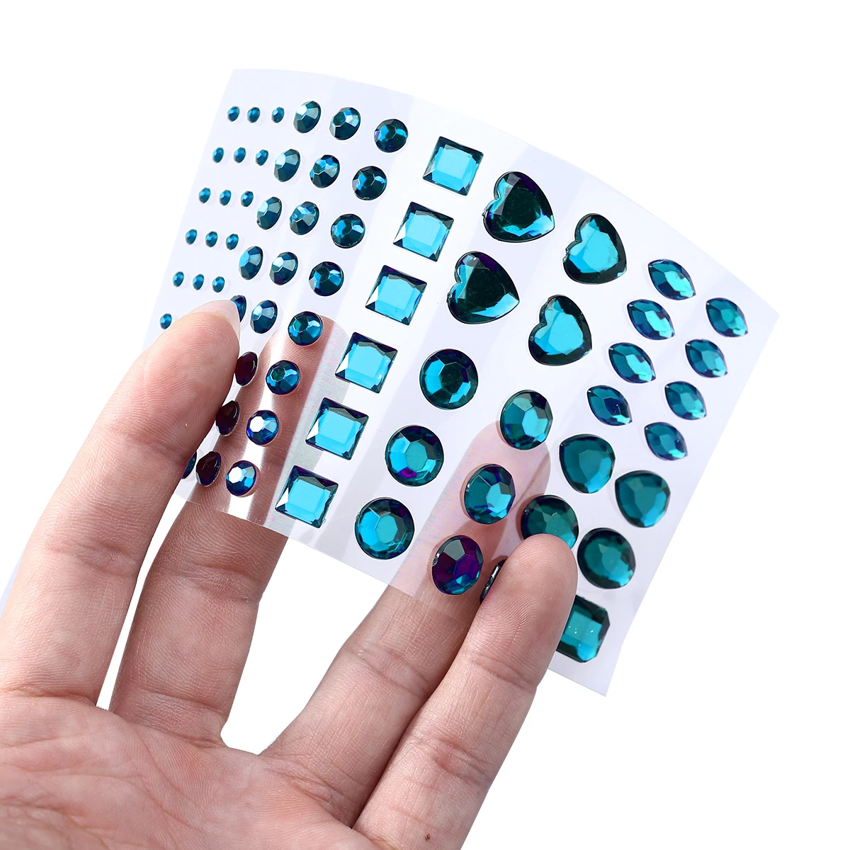 

Self-Adhesive Acrylic Crystal Rhinestone Sticker Sheets Various Shapes for Scrapbooks Phone Craft 's Decoration