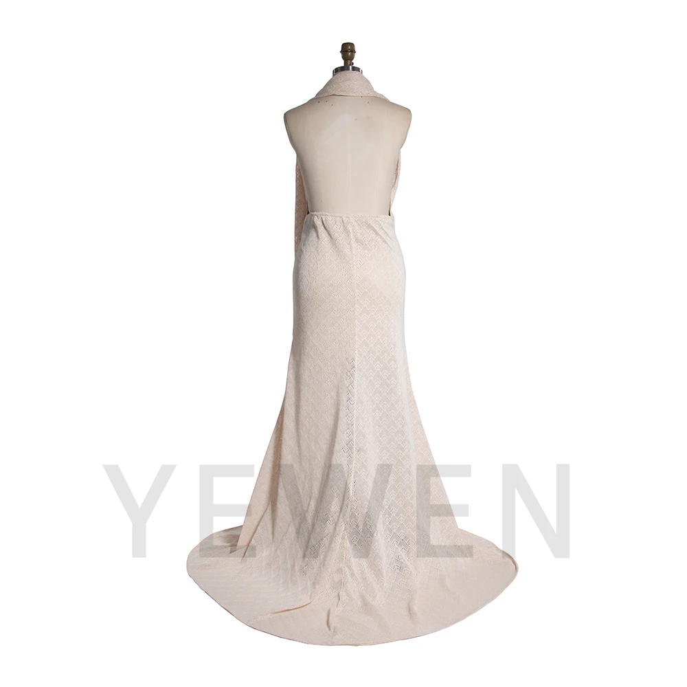 بسط الحياكة حورية البحر ملابس للحمل لالتقاط الصور الطفل البطن اطلاق النار فستان للنساء الحوامل لالتقاط الصور YW251028 #2