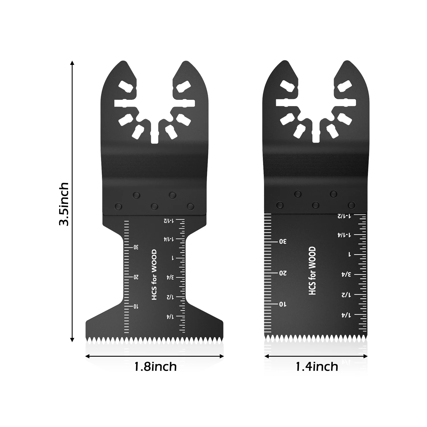 Imagem -06 - Lâminas de Serra Oscilante Multitool Liberação Rápida Acessórios para Ferramentas Elétricas Corte de Madeira e Metal Hcs Mix 60 Pacotes