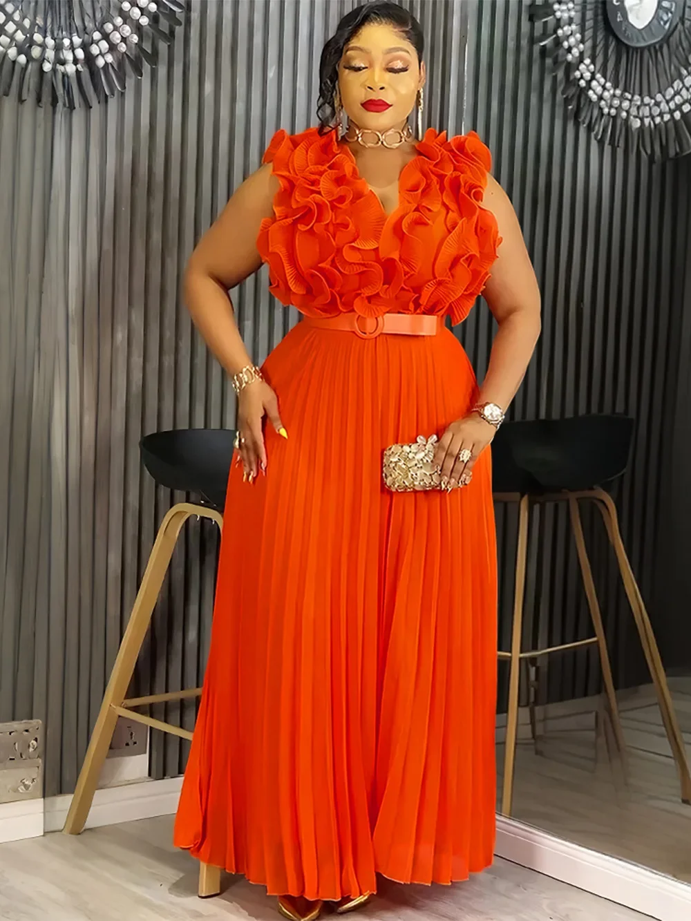 

Plus Size African Party Dresses for Women 2025 New Fashion Dashiki Ankara Wedding Evening Gown Elegant Muslim Maxi Dress