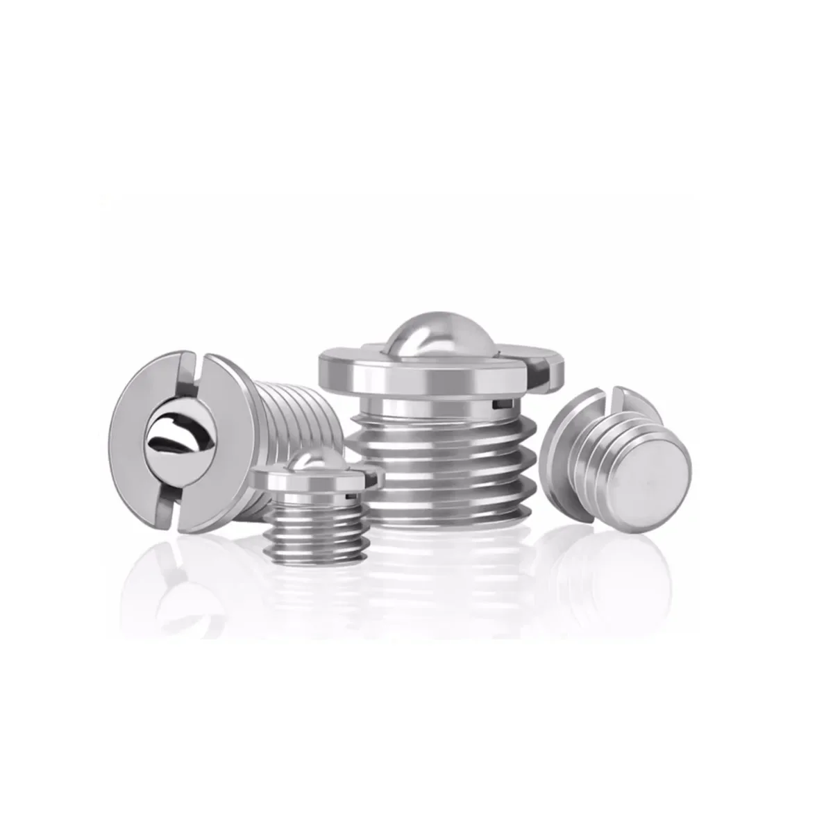 304 Stainless Steel Flange Ball Head Plunger/Spring Pressed Step Ball Screw M4M5M6M8M10M12M16