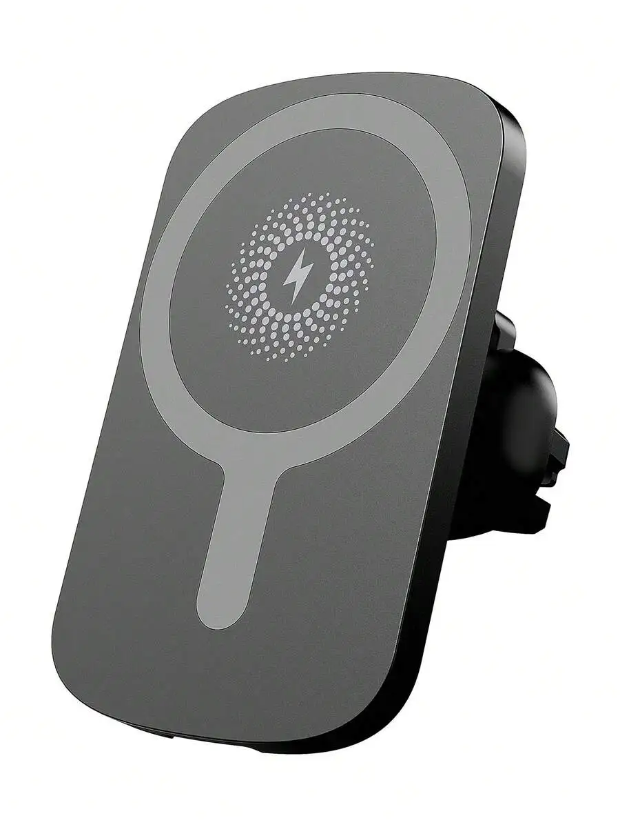 

15W Qi-Certified Wireless Car Charger With Magnetic Alignment For iPhone 12–17 Series, Dashboard Mount Design