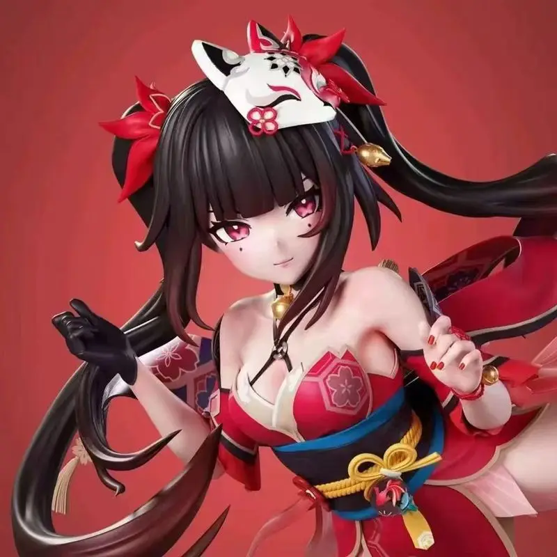 

Pink Hair Anime Girl Figure, Gk Collectible Statue, Pvc Handmade Model, Desktop Decoration Ornament Gift For Game Fans