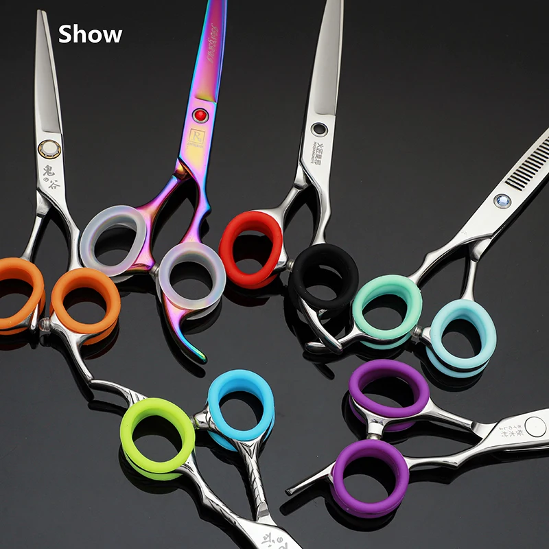 144PCS Rings of Sicssors Quality Silicone Rings for Hair Scissor Pet Scissors Mix Colors Professional Hair Scissors Accessories