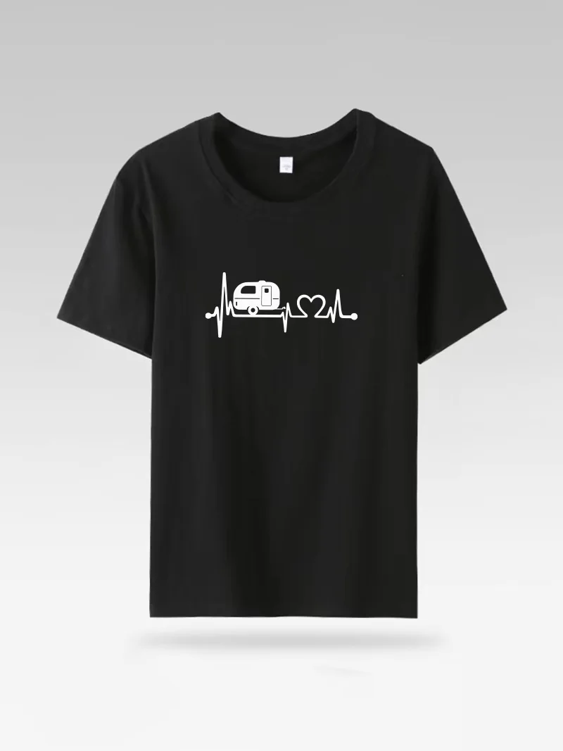 女性の半袖サマーTシャツ、私はスティックコットントップスを運転することができます、トリックオアトリートTシャツ、ハロウィーンギフト、女性の女の子の服、y2k