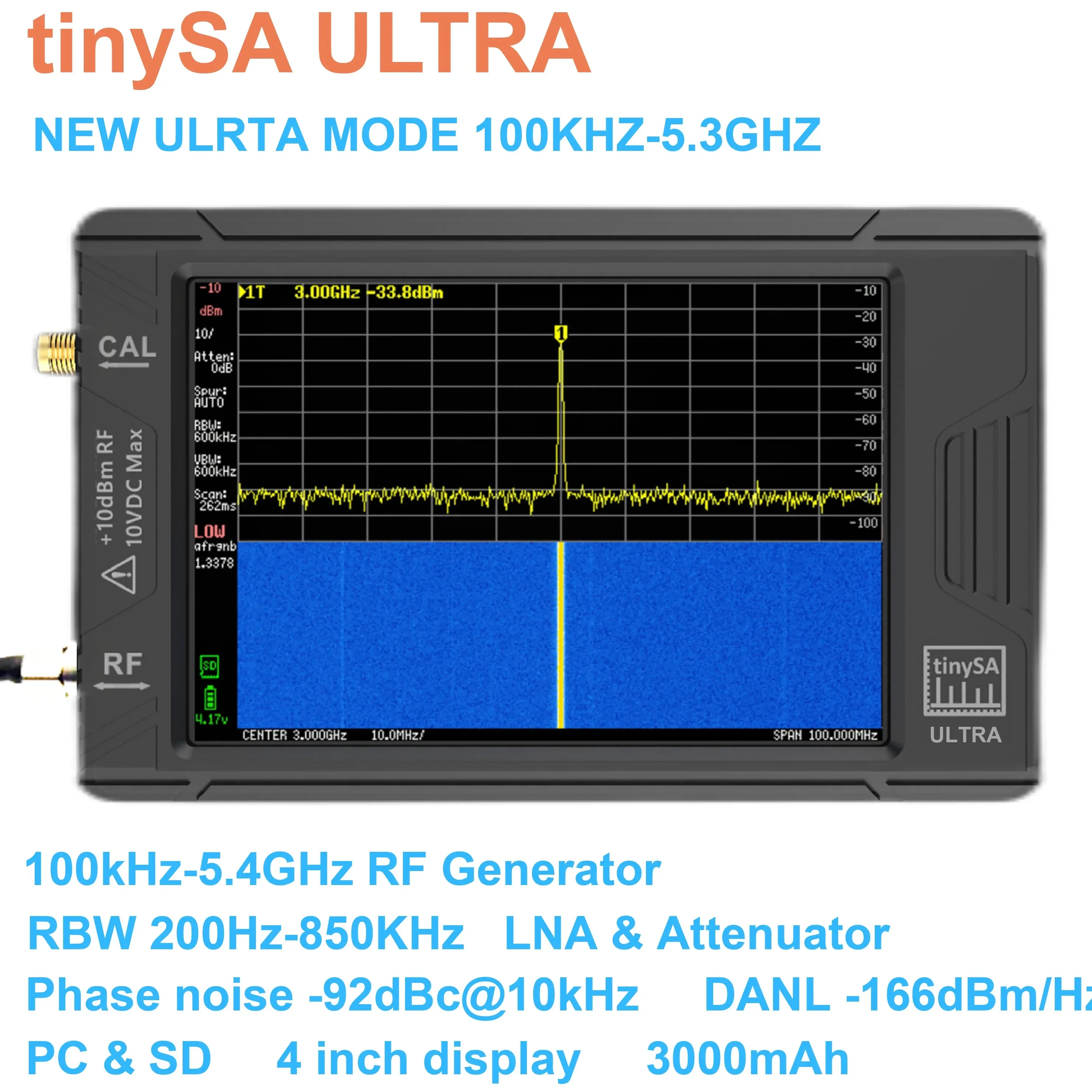 Original Tiny Spectrum Analyzer TinySA ULTRA 4\