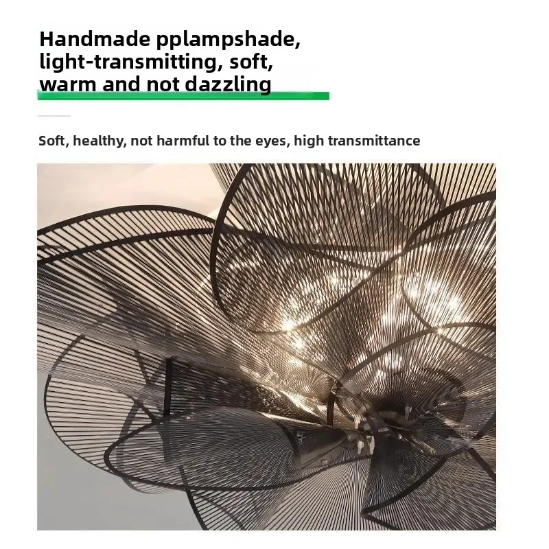 

Modern Nordic Ceiling Light Luxury Bedroom Lamp Kids Room Flower Petal Lighting