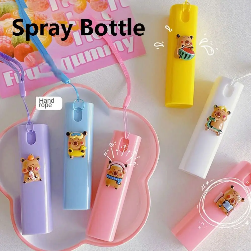 10ml Capybara Spray Bottle with Hand Strap Empty Cosmetic Refillable Container Liquid Container Portable Sub-Packing Bottle