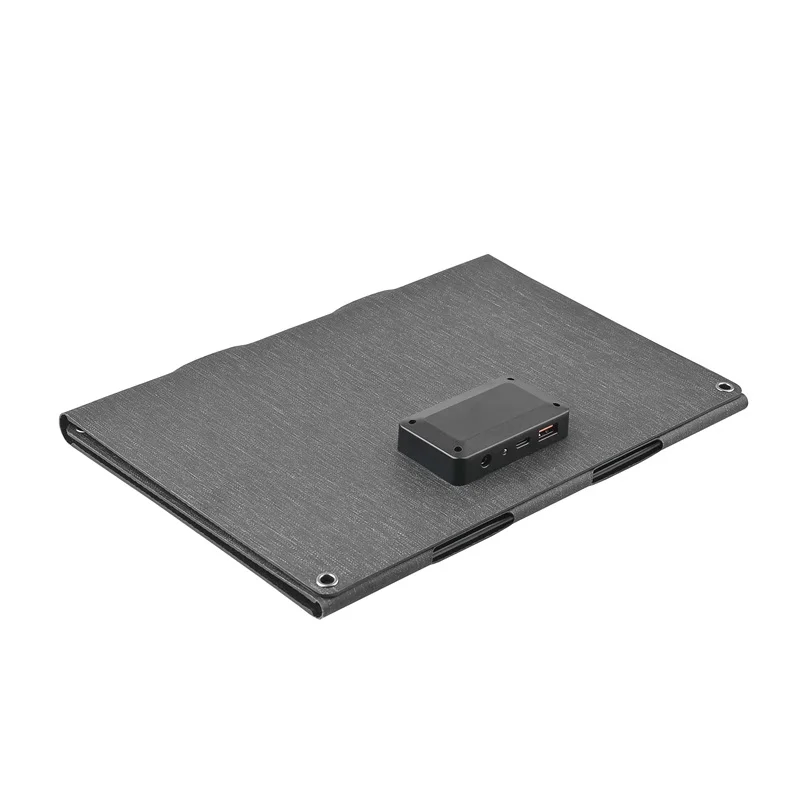 30 واط طوي ETFE شاحن لوحة طاقة شمسية 23% معدل تحويل عالي متعدد الوظائف شاحن بالطاقة الشمسية المحمولة نوع C/USB/DC الناتج