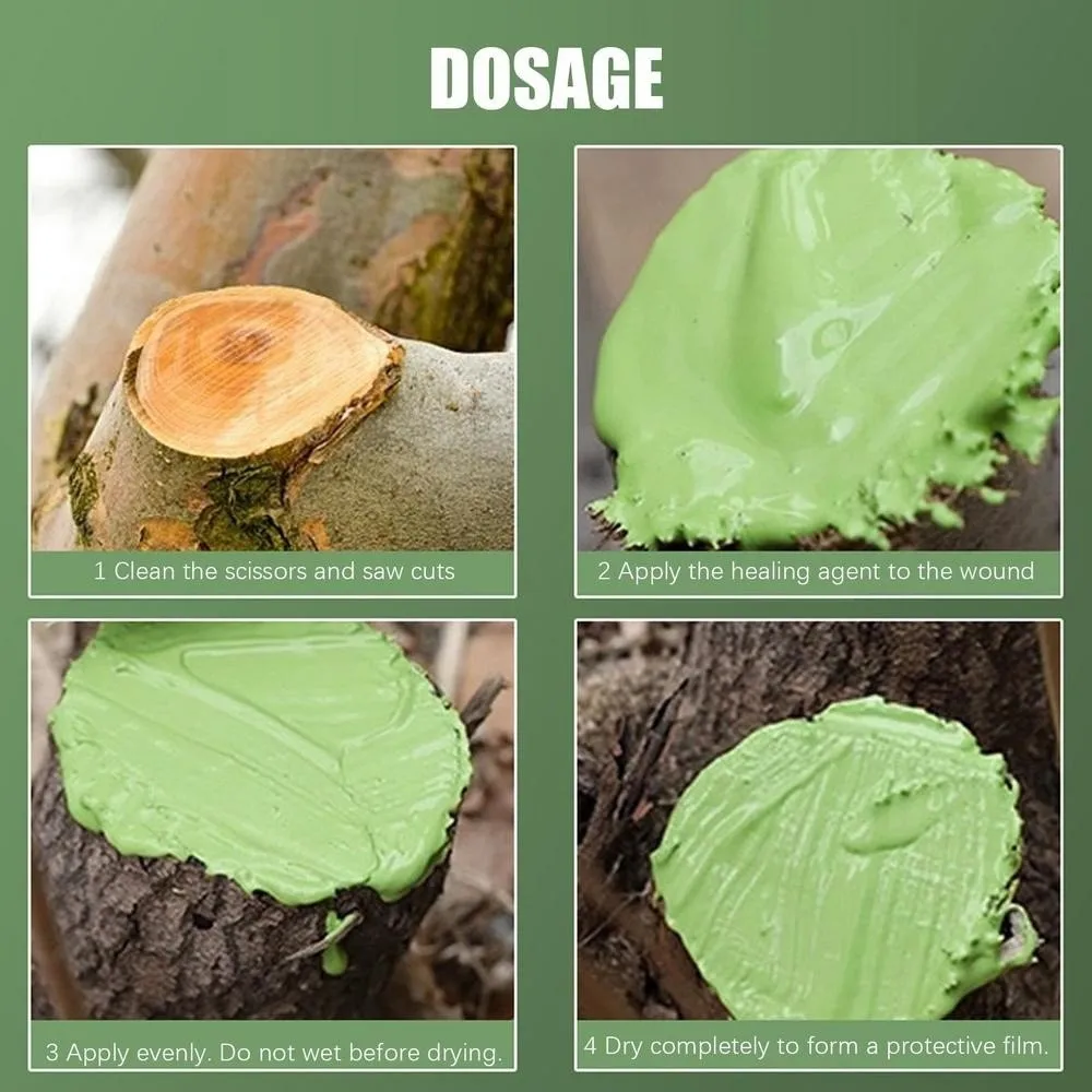 New 100g Grafting Tree Sealer Smear Agent Tree Repair Tree Wound Sealant with Brush Plant Restoring Sealant Pruning Protection