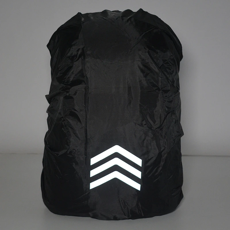 Backpack Rain Cover Reflective Strip Waterproof Oxford Cloth Raincoat Camping Hiking Essential Bag Dust Guard Protector Sleeve