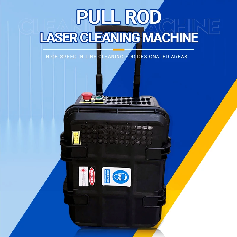 Best price Trolley box type Laser Cleaner Laser Cleaning machine Dust Removal 200w pulse laser cleaning machine For Sale