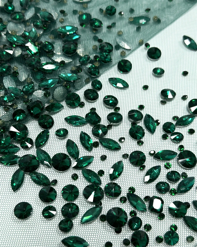 신상 세일 패션 드레스 네트 레이스 원단 고품질 수제 자수 스팽글 비즈 장식 파티 이브닝 드레스용 네트 레이스