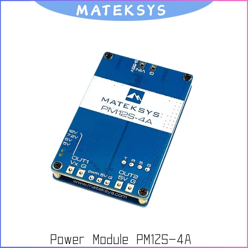 Módulo de alimentação MATEKSYS PM12S-4A 3-14S 9-55V DC PWM para drone FPV/Quadcopter/Avião ESC distribuição de energia