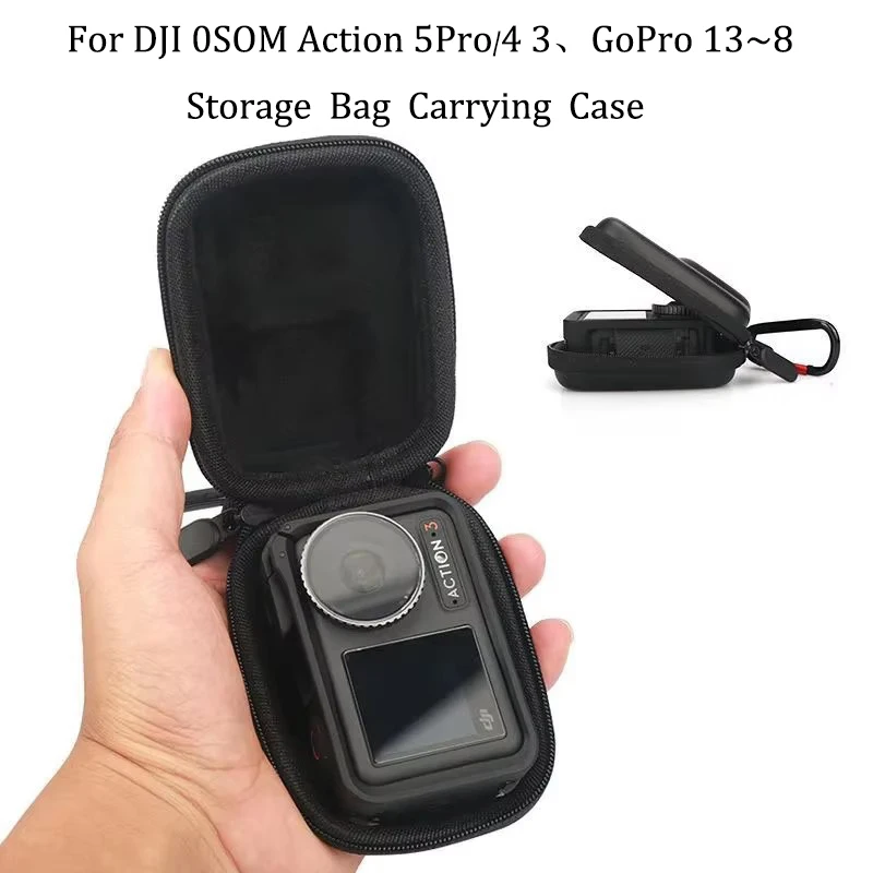 Mini custodia per DJI Osmo Action 5 Pro / 4 3 GoPro 13 12 11 10-8 Accessori per fotocamera Custodia protettiva impermeabile portatile