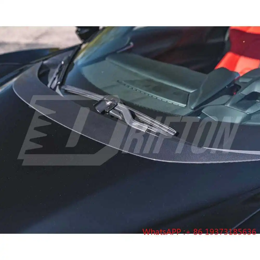 Upgrade Dry Carbon Fiber Front Hood Lid Trim for Ferrari SF90
