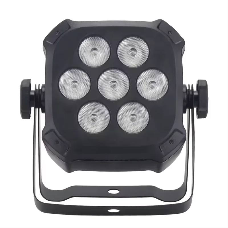 ไฟพาร์ LED ขนาดเล็ก7X3W ไฟพาร์ RGB LED ควบคุมด้วย DMX512ดีเจดิสโก้บาร์คลับปาร์ตี้งานแต่งงานเวทีการแสดงอีเว้นท์