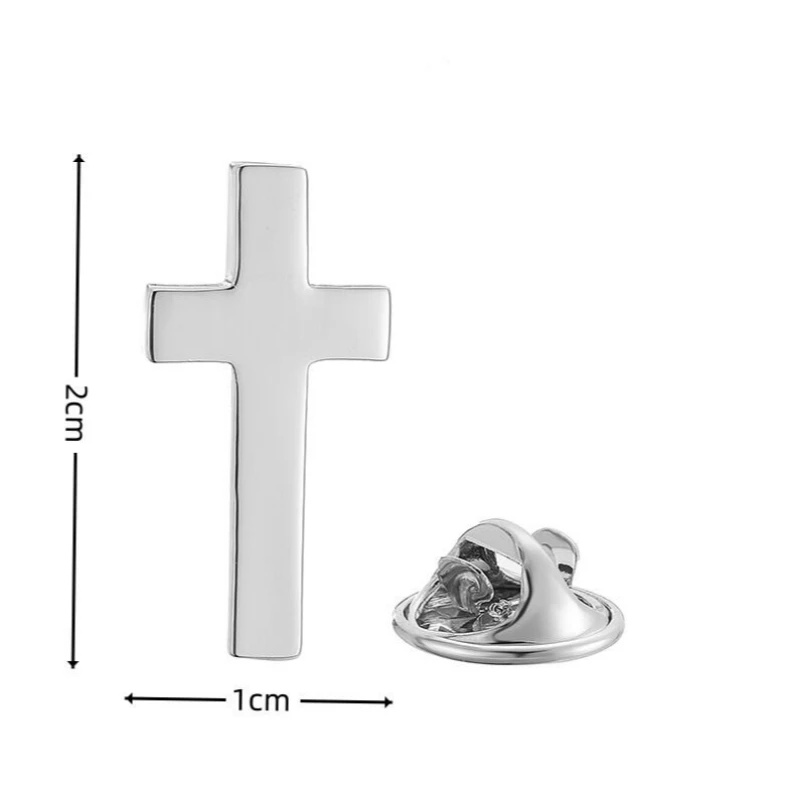 High quality cross brooch, brand new men\'s holiday suit, lapel badge, pin accessory, the best choice for gift giving