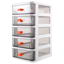 Transparent Desktop Storage Box Plastic Mini Drawer Drawers Shelves Type Case Office Pp Makeup Organizer Shelf