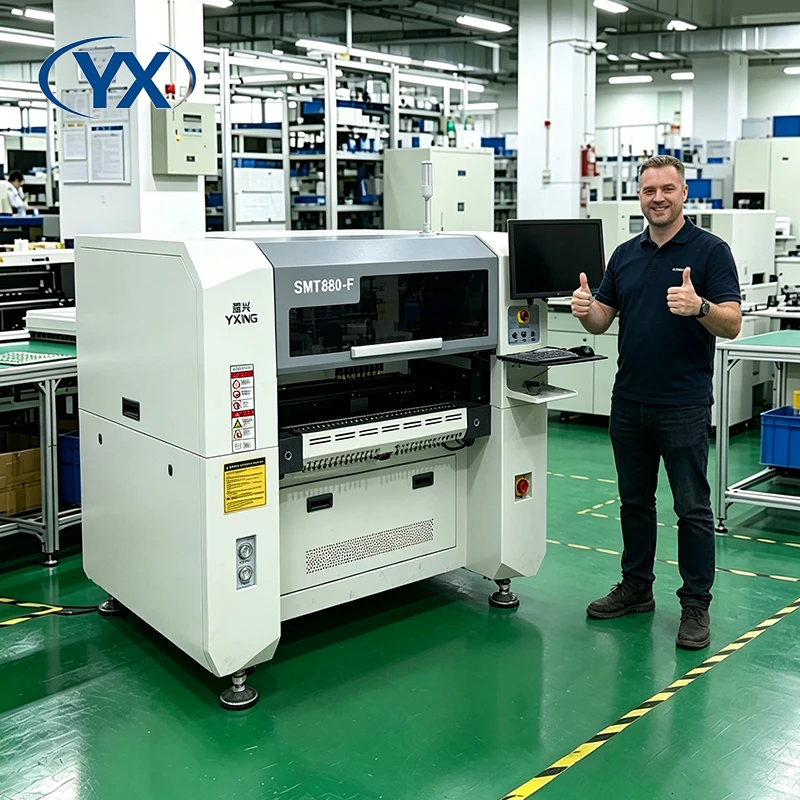 SMT880-F Smt Assembly Automated PCB Pick Place Machine PCB Mounting Pick Place Machine for SMD for Electronics Production