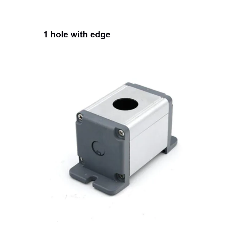 16/19/22mm Waterproof Aluminum Alloy Metal Push Button Switch Protective Box 1 2 3 4 5 Hole Outdoor  Control Box 45x45mm