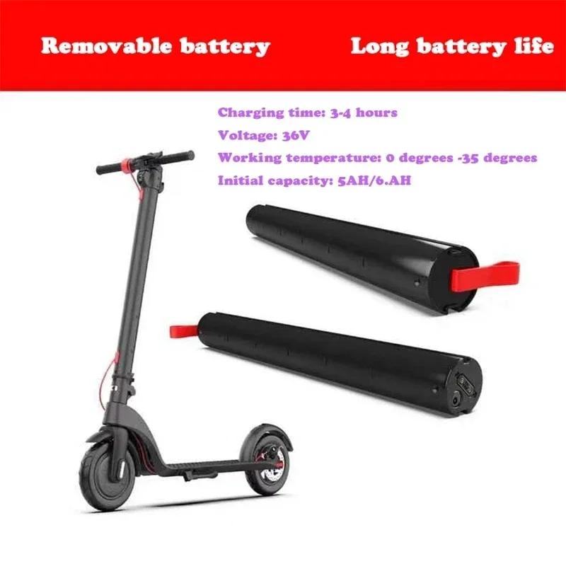 

The New X7 36V 5.2AH Rechargeable Lithium Battery Is Used For Electric Scooter Foldable Electric Scooter Detachable Battery.